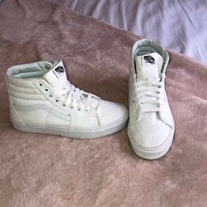 White high top Vans